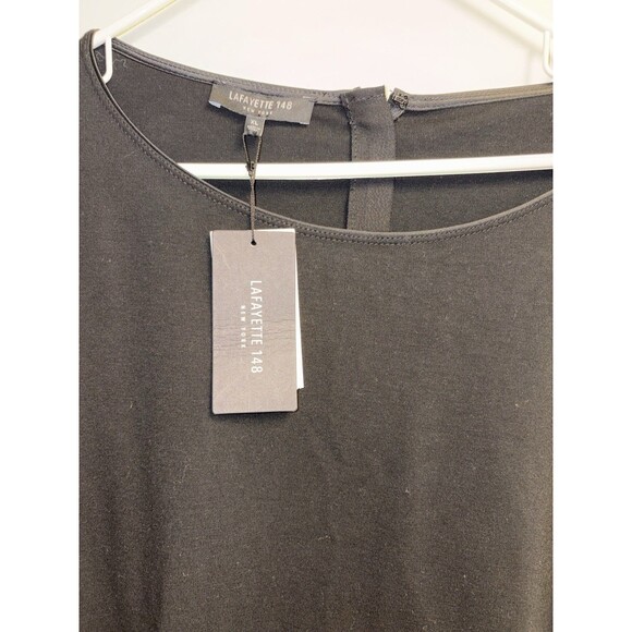 NWT Lafayette 148 Black Bell-Sleeve Sheath Dress Sz XL - Picture 2 of 5